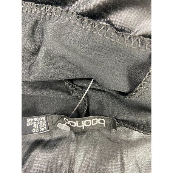 Boohoo Women Black Leggings Size 16 - Picture 7 of 7